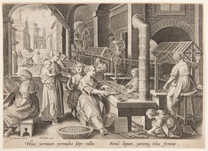Svolgimento dei bozzoli da Philips Galle