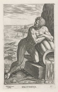 Dio del mare Proteo da Philips Galle