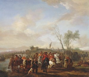 Un esercito in marcia da Philips Wouwerman