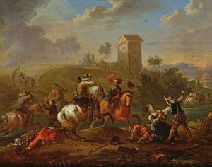 Scena di banditi da Philips Wouwerman