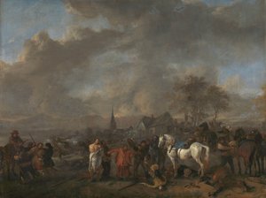 La vittoria dei contadini da Philips Wouwerman