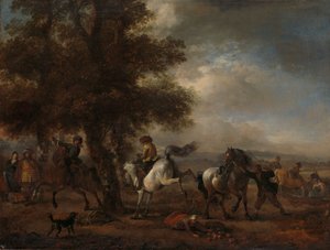 La grigia che si muove, 1660-1665 circa (olio su tavola)