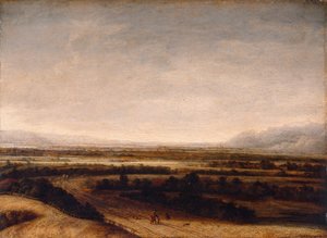Paesaggio Piatto con Vista su Colline Lontane