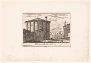 Vista del Tempio di Vesta