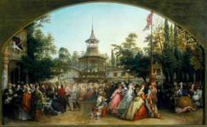 La piattaforma da ballo ai giardini di Cremorne, 1864 da Phoebus Levin