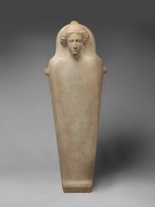 Sarcofago antropoide in marmo, c.410 a.C. (marmo pario) da Phoenician