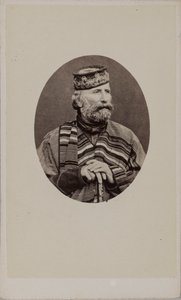 Ritratto di Giuseppe Garibaldi 1807-1882 da Photo studio Alessandro Pavia.