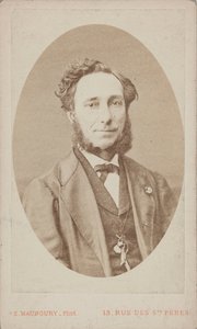 Ritratto del violinista e compositore Camillo Sivori 1815-1894 da Photo studio Eugène Maunoury.