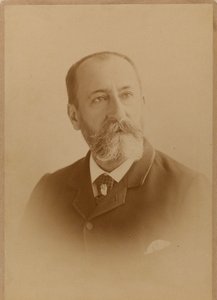Ritratto del compositore Camille Saint-Saëns 1835-1921 da Photo studio J. Lacroix.