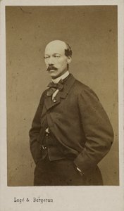 Ritratto del compositore Alexandre Batta, c. 1880 da Photo studio Legé and Bergeron.