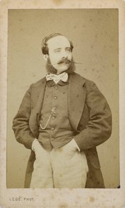 Ritratto del violinista e compositore Adolphe Blanc da Photo studio Legé and Bergeron.