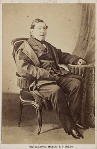 Ritratto del compositore Gioachino Antonio Rossini, ca 1860 da Photo studio Mayer and Pierson.