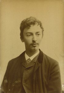 Ritratto di Vilhelm Hammershøi da Photo studio Müller and Co..