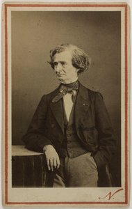 Ritratto del compositore Hector Berlioz 1803-1869 da Photo studio Nadar.