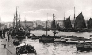 Il Barbican, Plymouth, Devon, inizio XX secolo da Photochrom Co Ltd of London