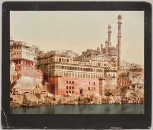 India. Benares. Moschea di Aurangzeb, da una foto del Dr. Kurt Boeck da Photoglob Co. (Zurich, active c. 1890 1910)