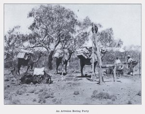 Una squadra di perforazione artesiana da Photographer Australian