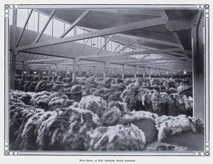 Magazzino di lana, a Port Adelaide, Australia Meridionale