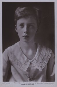 Principe ereditario Leopoldo, poi Re Leopoldo III del Belgio (foto in bianco e nero)