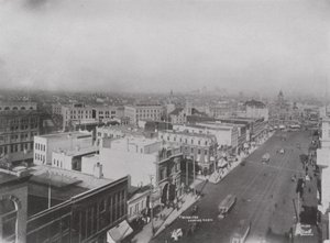 Veduta aerea di Winnipeg (foto in b/n) da Photographer Canadian