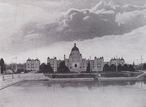 Edifici del Parlamento, Victoria, British Columbia (foto in b/n) da Photographer Canadian
