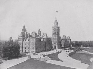 Il blocco centrale, edifici del Parlamento, Ottawa