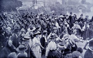 Truppe Ceche che tornano a casa dopo la Prima Guerra Mondiale