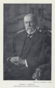 Cecoslovacchia: Thomas G Masaryk, primo presidente della Repubblica Cecoslovacca da Photographer Czech