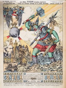 Il dio Thor, il più barbaro tra le divinità barbare della Vecchia Germania, da Histoire de la Troisieme Republique, Vol. I, l