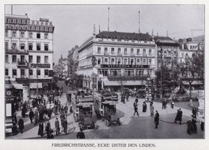 Berlino: Friedrichstrasse, angolo Unter den Linden da Photographer German