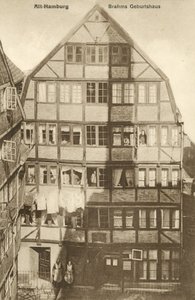 Luogo di nascita di Johannes Brahms, Amburgo, Germania da Photographer German