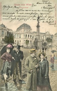 Coppia sulla Ringstrasse, Vienna da Photographer German