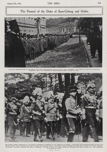 Funerale di Alfredo, Duca di Sassonia-Coburgo e Gotha, secondo figlio della Regina Vittoria e del Principe Alberto, Coburgo, Germania