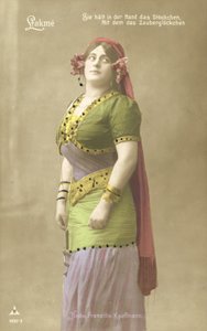 Hedwig Franzillo Kauffman come Lakme (foto a colori) da Photographer German