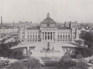 Edificio del Reichstag e Monumento a Bismarck da Photographer German