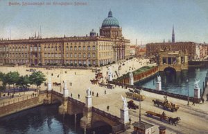 Schlossbruecke e Palazzo Reale, Berlino, Germania da Photographer German