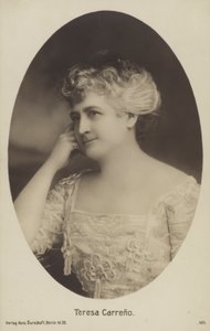 Teresa Carreno, pianista, cantante, compositrice e direttrice d
