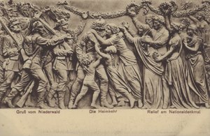 Il ritorno a casa, rilievo sul Nationaldenkmal, monumento che commemora l
