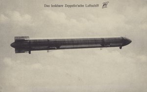 Zeppelin LZ III in volo