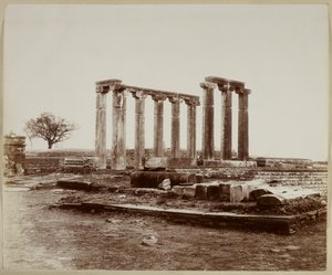 Sanchi, Tempio 18, vista generale da nord-ovest da Photographer Indian