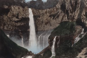 Giappone, c.1912: Cascata di Kegon, Nikko da Photographer Japanese