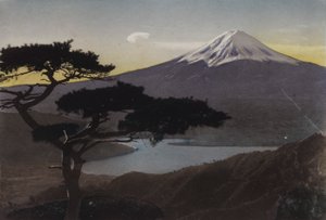 Giappone, c.1912: Monte Fuji dal Passo Misaka