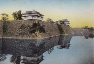 Il Castello di Osaka costruito nel 1583 da Hideyoshi da Photographer Japanese