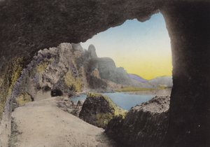 Giappone, c.1912: Yabakei, Provincia di Ohita