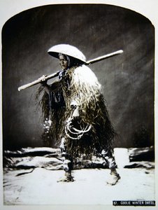 Portatore giapponese nel suo abbigliamento invernale da Photographer Japanese