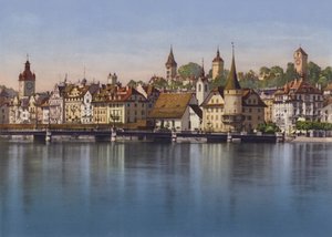 Lucerna vecchia, Seebrucke e Musegg (foto a colori) da Photographer Swiss