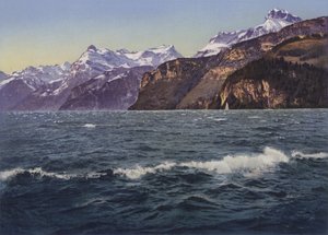 Il lago di Uri presso la Fohnsturm (foto a colori)