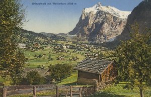Grindelwald e Wetterhorn, Svizzera (foto a colori)
