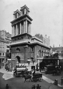 Chiesa di St Mary Woolnoth, Città di Londra, c1910-1911 da Pictorial Agency