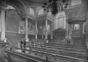 Chiesa di San Stefano, Walbrook, Città di Londra, c1890-1911 da Pictorial Agency